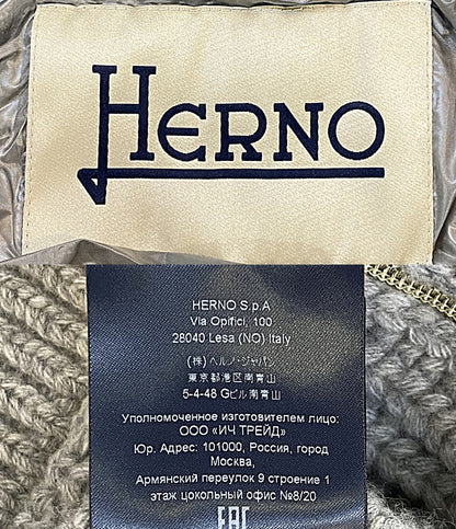 HERNO ダウンジャケット ニット 76082-74098-3 レディース SIZE 38 ヘルノ