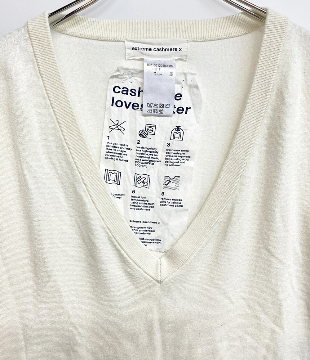 extreme cashmere エクストリームカシミア カシミヤ混ニット レディース SIZE F