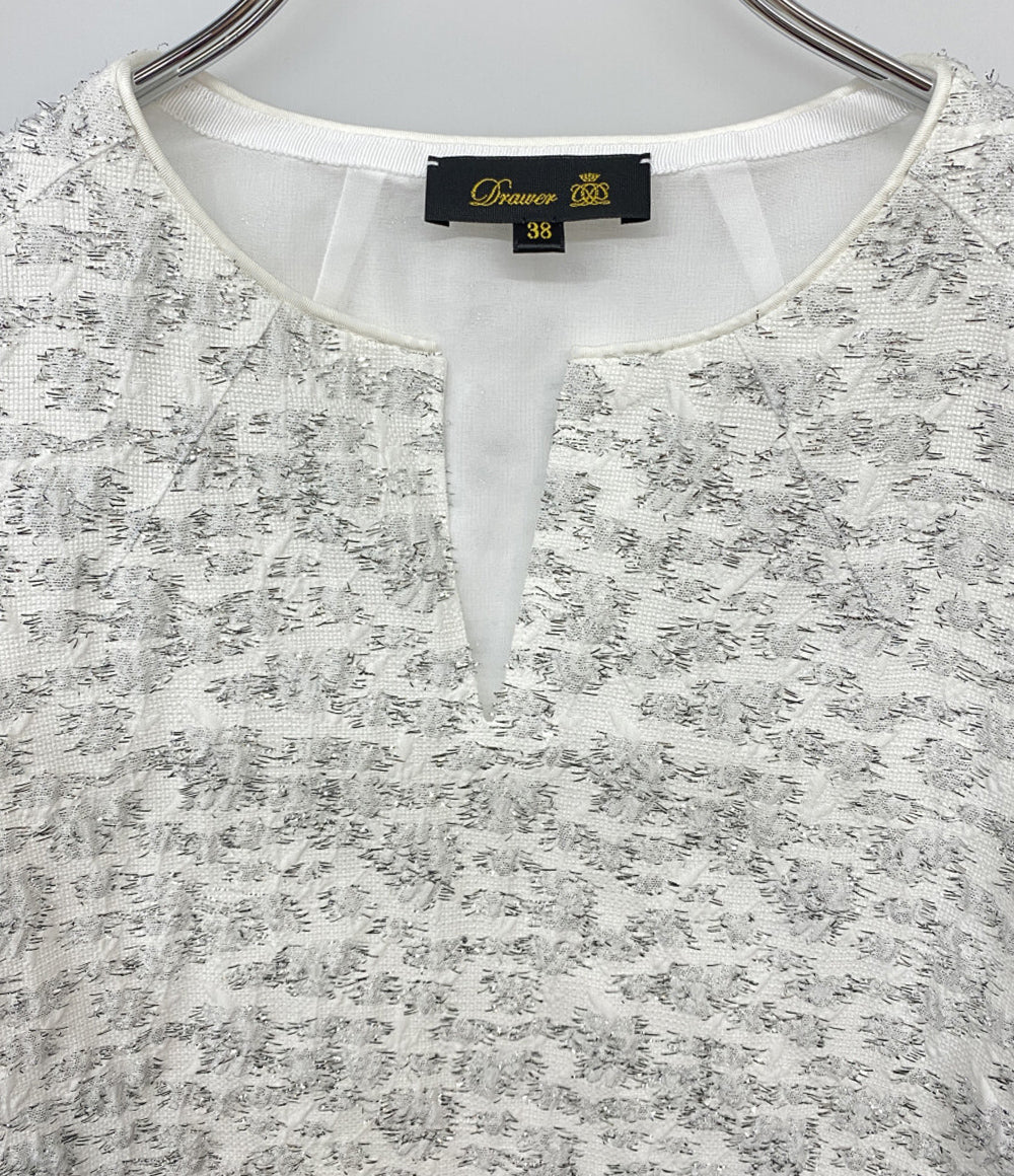 Drawer カットソー 6521-299-1358 ラメパフェ レディース SIZE 38 ドゥロワー