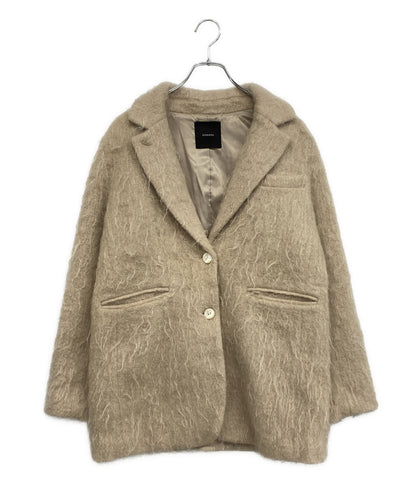 美品 anuans アニュアンス モヘアシャギーテーラードジャケット 24AW 1524501138-0 レディース SIZE F