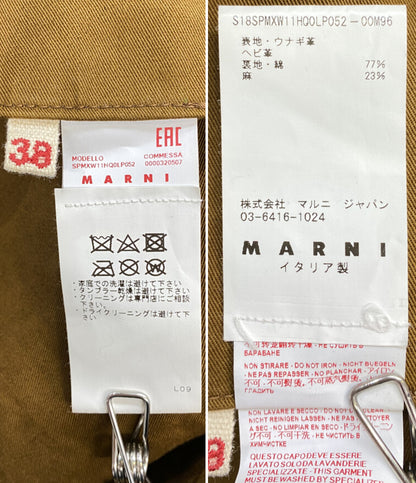 MARNI レザーコート パイソン レディース SIZE 38 マルニ