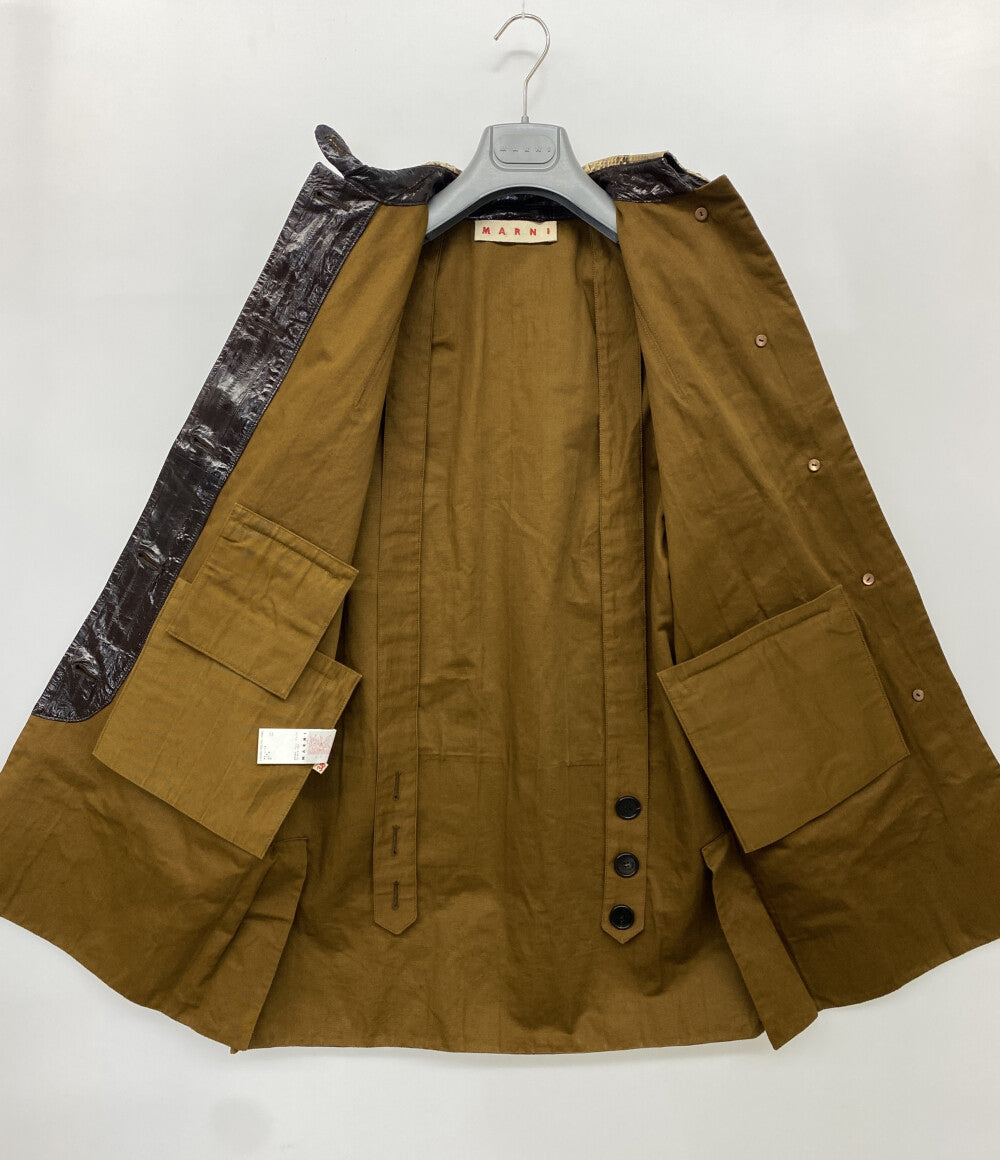 MARNI レザーコート パイソン レディース SIZE 38 マルニ