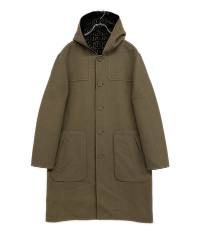FENDI リバーシブルフーデットコート ウール ズッカ メンズ SIZE 50 フェンディ