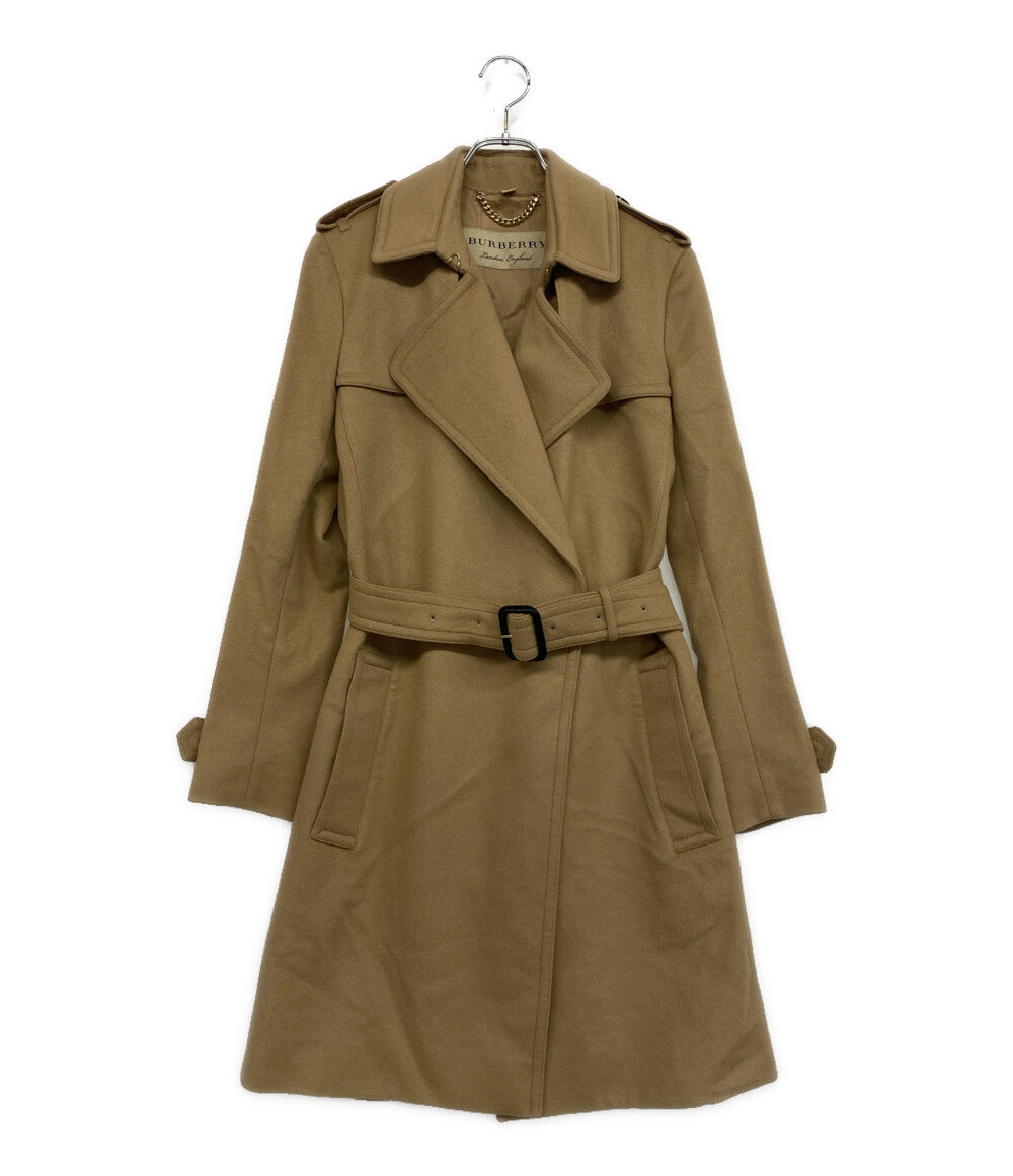 Burberry トレンチコート ノーボタン カシミヤ混