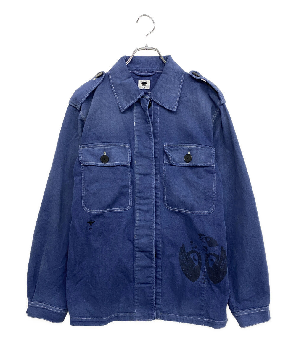 Christian Dior ジャケット デニムジャケット ユーズド加工 レディース SIZE 34 クリスチャンディオール