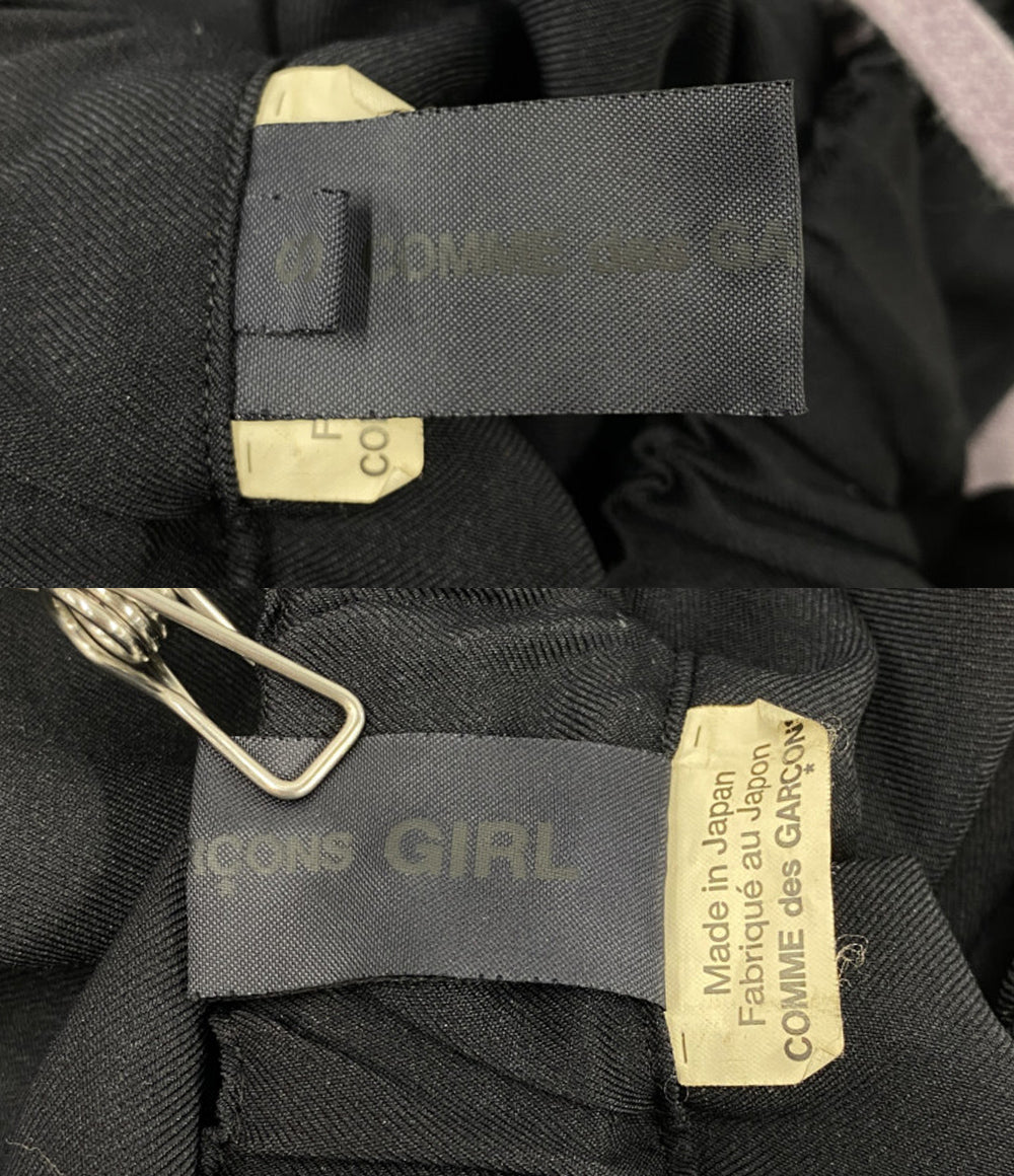 COMME des GARCONS GIRL コムデギャルソンガール タックスカート ブラック NZ-S004 レディース SIZE S