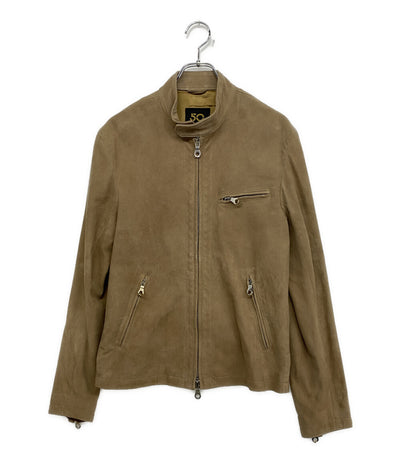 Cinquanta チンクアンタ ライダースジャケット ゴートレザー メンズ SIZE 48