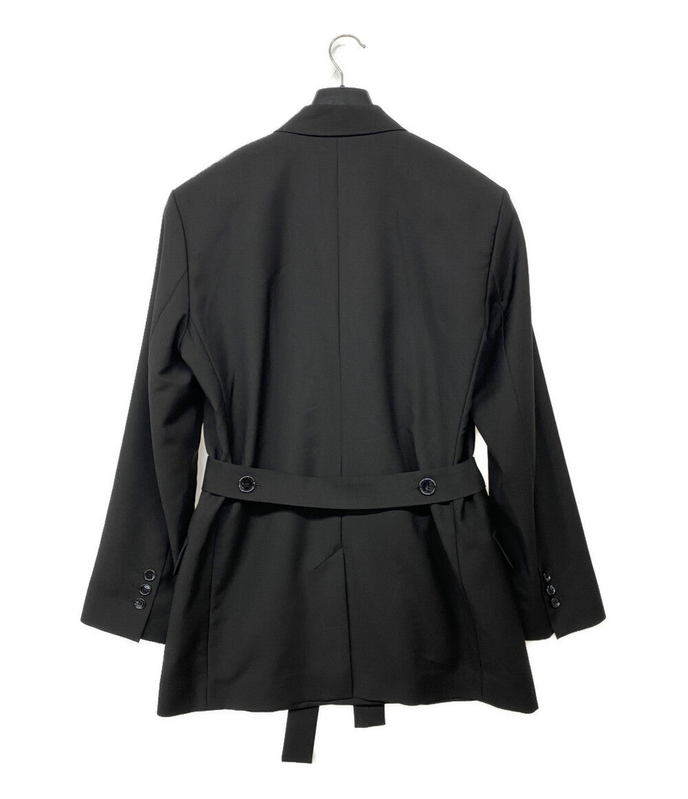 美品 Acne Studios ジャケット Double Breasted Belted Jacket BLACK レディース SIZE 32 アクネストゥディオズ