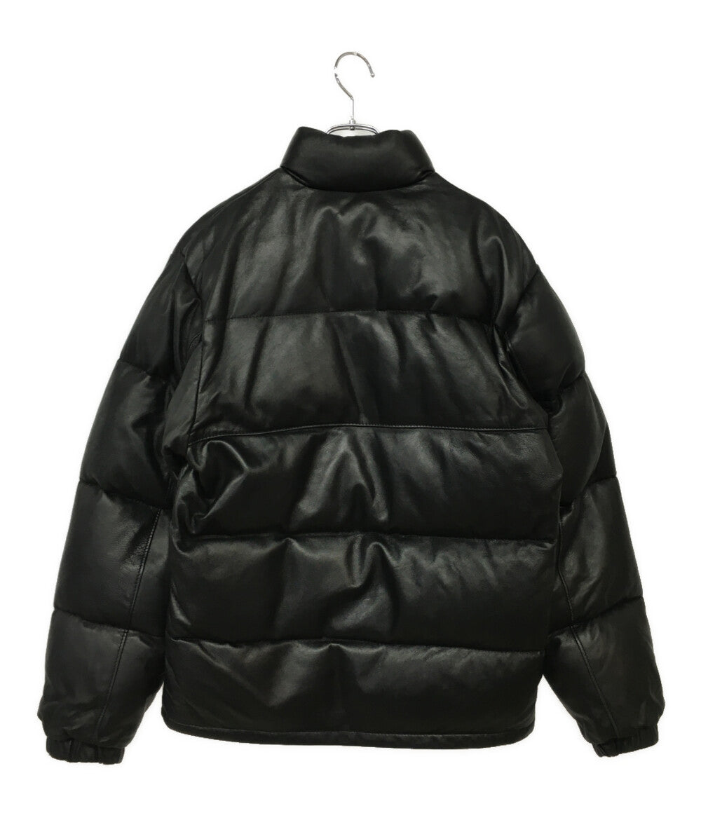 SCHOTT ダウンジャケット レザー USA製 ブラック メンズ SIZE 34 ショット