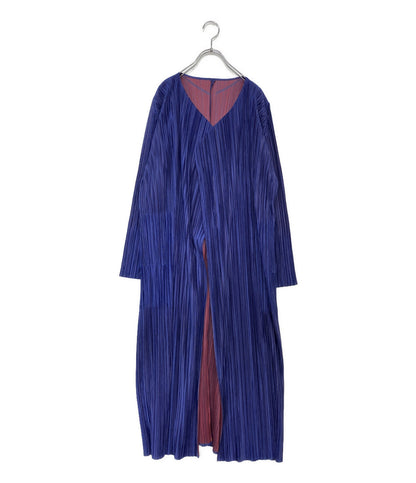 美品 PLEATS PLEASE カーディガン パープル PP63-JA817 レディース SIZE 4 プリーツプリーズ
