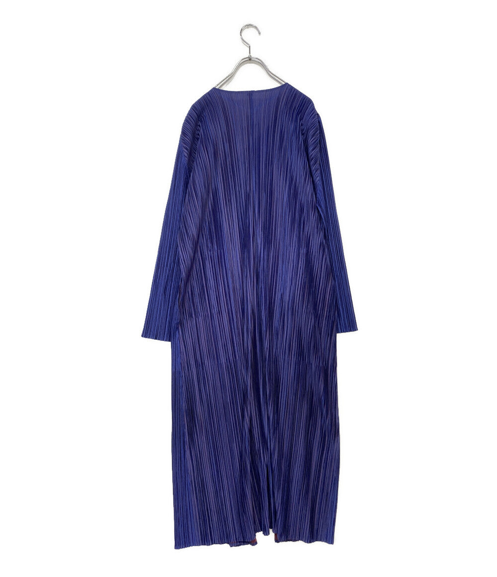 美品 PLEATS PLEASE カーディガン パープル PP63-JA817 レディース SIZE 4 プリーツプリーズ