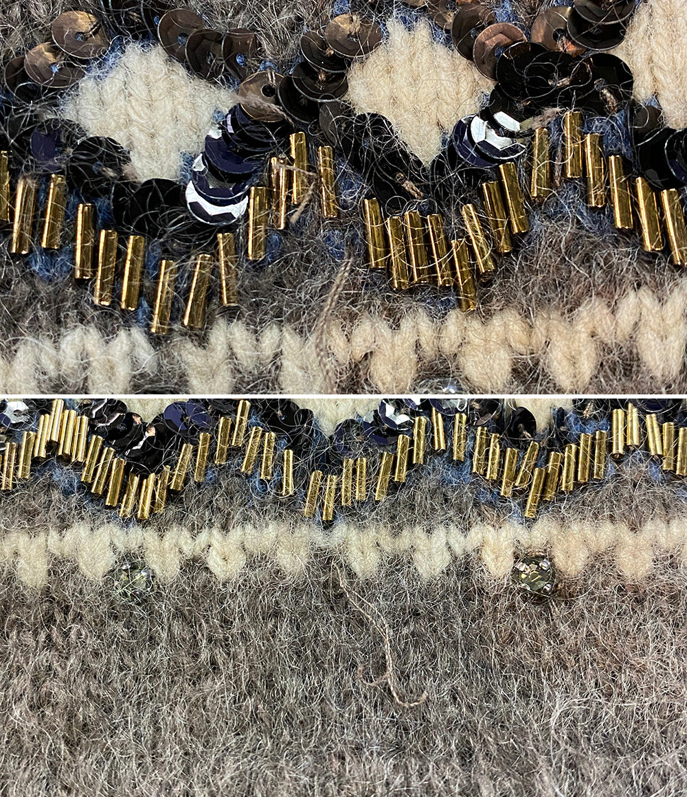 KEITA MARUYAMA ニットワンピース モヘヤ ノルディック レディース SIZE 1 ケイタマルヤマ