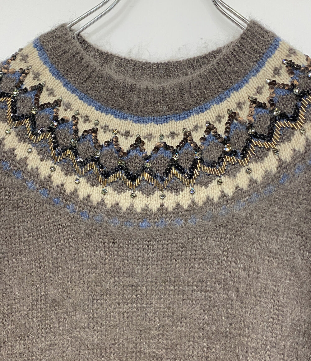 KEITA MARUYAMA ニットワンピース モヘヤ ノルディック レディース SIZE 1 ケイタマルヤマ
