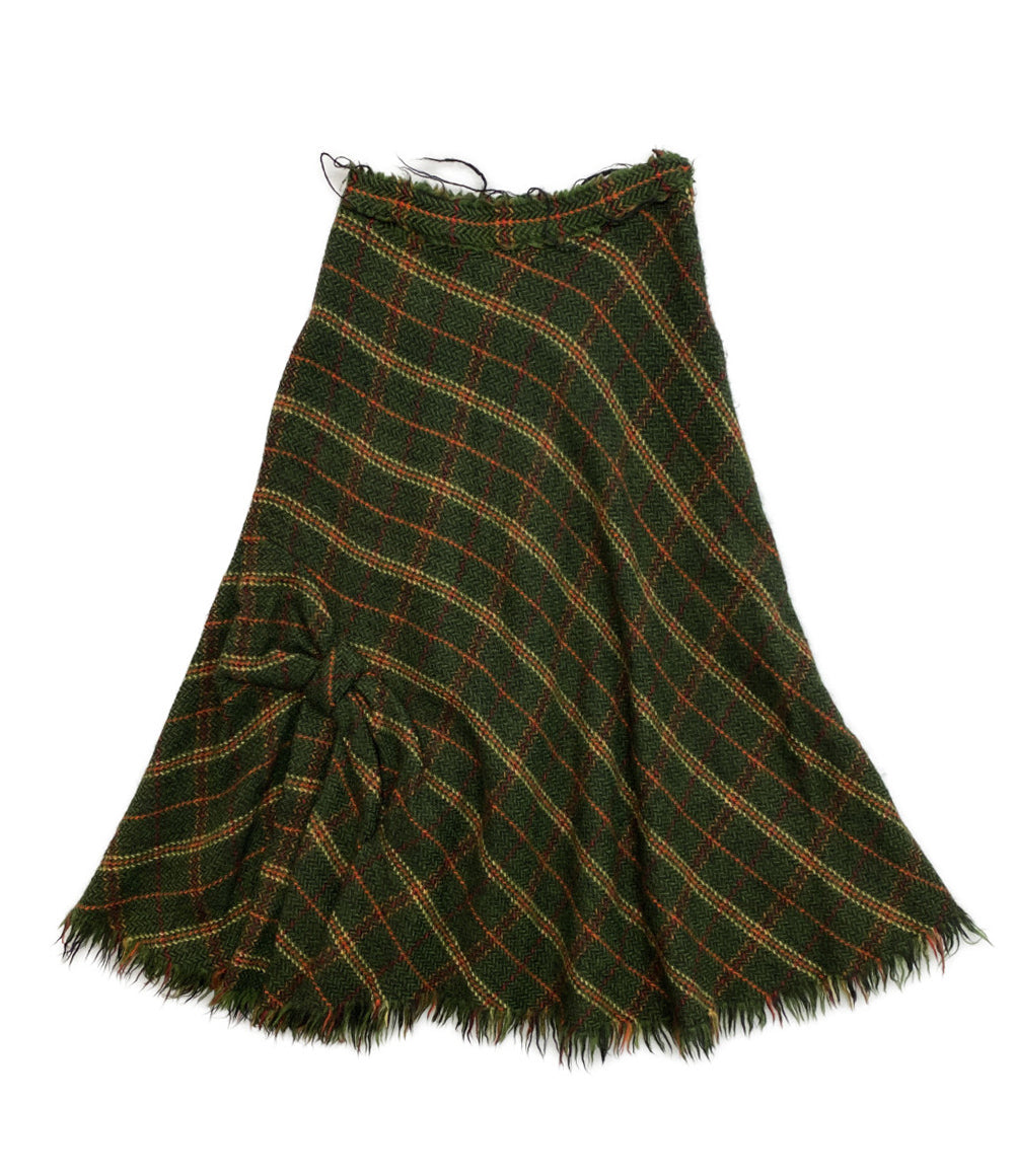JUNYA WATANABE ウールスカート チェック JK-S051 レディース SIZE M ジュンヤワタナベ