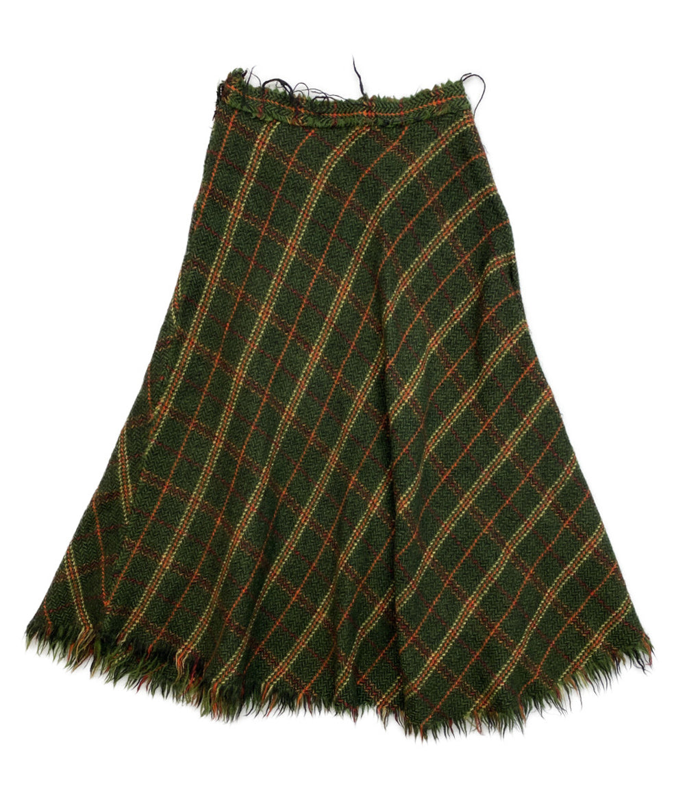 JUNYA WATANABE ウールスカート チェック JK-S051 レディース SIZE M ジュンヤワタナベ