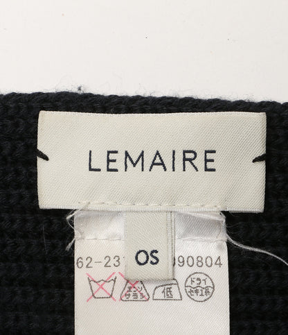 LEMAIRE マフラー ウール100% ネイビー メンズ SIZE OS ルメール