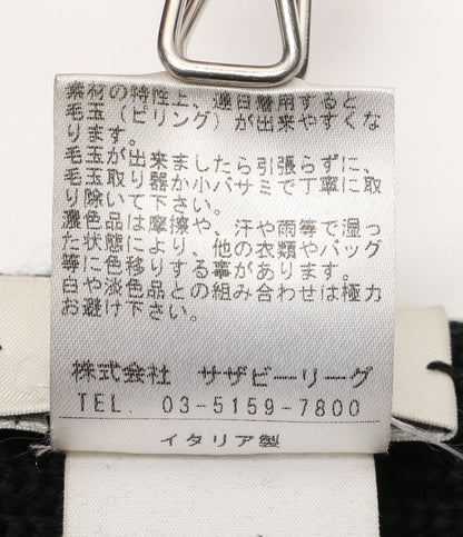 LEMAIRE マフラー ウール100% ネイビー メンズ SIZE OS ルメール