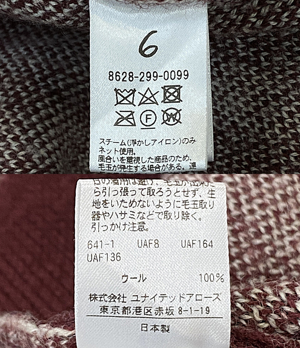Roku ロク カーディガン ニット 8628-299-0099 レディース SIZE -