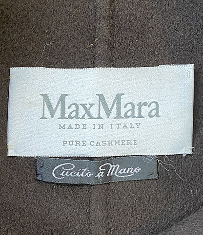 MAX MARA ベルテッドハーフコート カシミヤ100 73136 レディース SIZE 42 マックスマーラ