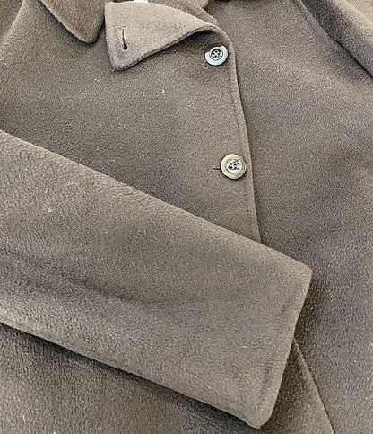 MAX MARA ベルテッドハーフコート カシミヤ100 73136 レディース SIZE 42 マックスマーラ