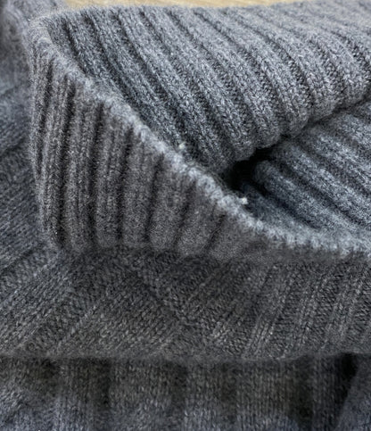 PICEA BABY CASHMERE ピセア ベイビーカシミヤ タートルネックニット グレー レディース SIZE M