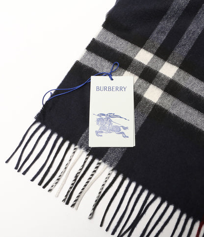 美品 BURBERRY スカーフ Giant Check Cashmere Scarf メンズ バーバリー