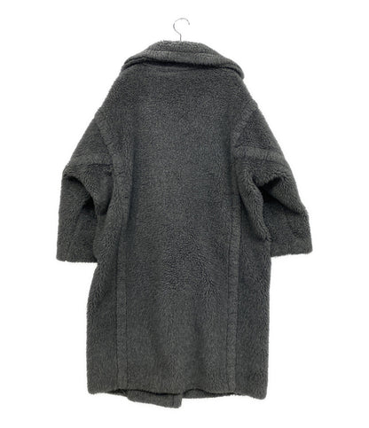 MAX MARA テディアイコンコート ダブルボタン ダークグレー 23AW レディース SIZE XS マックスマーラ