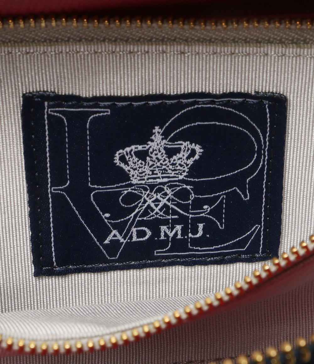 A.D.M.J. ショルダーバッグ ビジュー装飾 鱗風 レディース エーディーエムジェイ