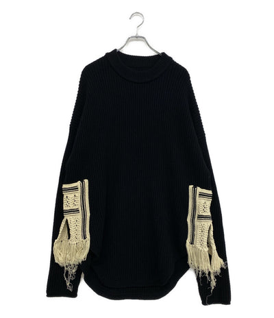 JILSANDER コントラストフリンジニット JSMR751008 メンズ SIZE 48 ジルサンダー