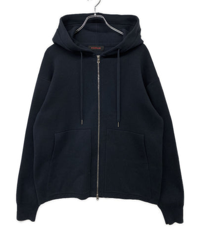 CABaN コットンカシミアジップパーカー ネイビー メンズ SIZE M キャバン