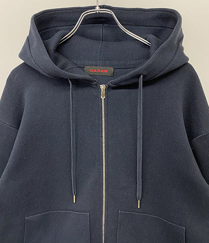 CABaN コットンカシミアジップパーカー ネイビー メンズ SIZE M キャバン