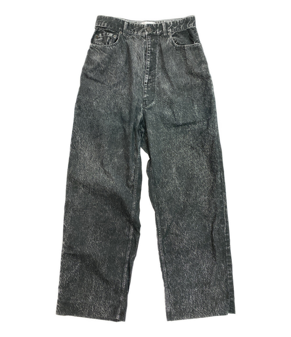 美品 BALENCIAGA デニム転写パンツ 20年 641548 メンズ SIZE S バレンシアガ