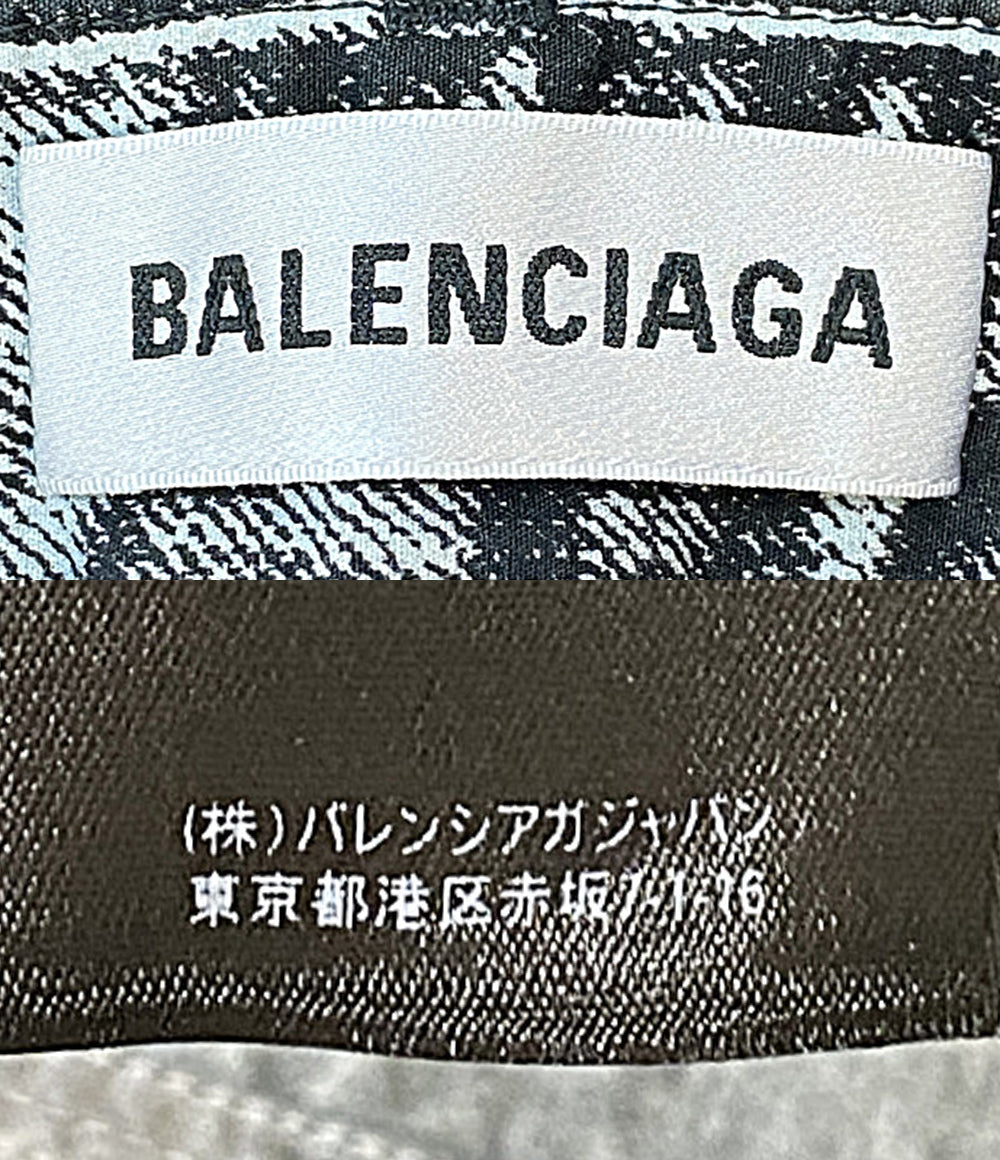 美品 BALENCIAGA デニム転写パンツ 20年 641548 メンズ SIZE S バレンシアガ