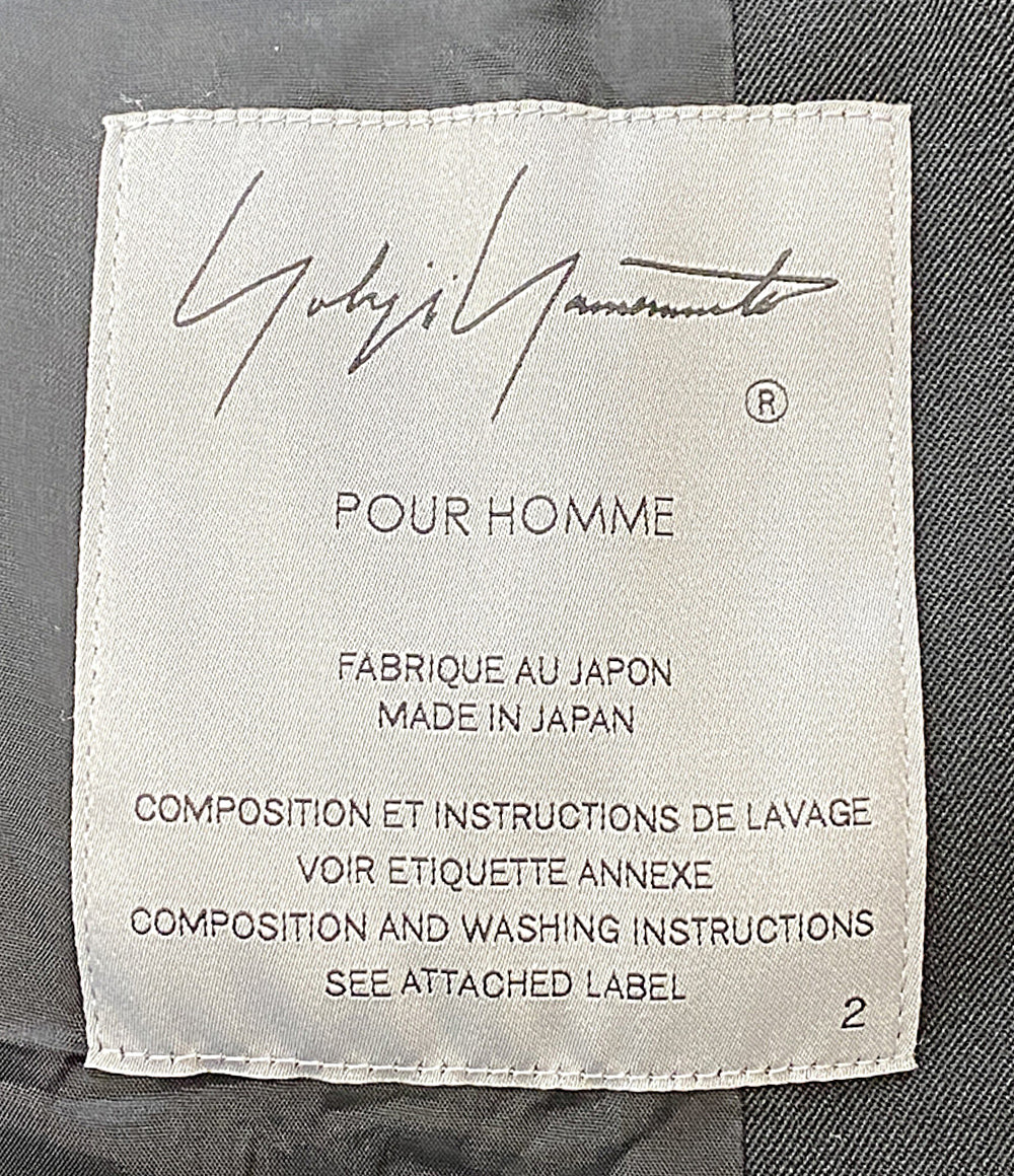YOHJI YAMAMOTO POUR HOMME テーラードジャケット HO-J41-100 メンズ SIZE 2 ヨウジヤマモトプールオム