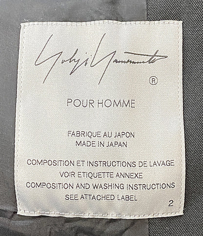 YOHJI YAMAMOTO POUR HOMME テーラードジャケット HO-J41-100 メンズ SIZE 2 ヨウジヤマモトプールオム