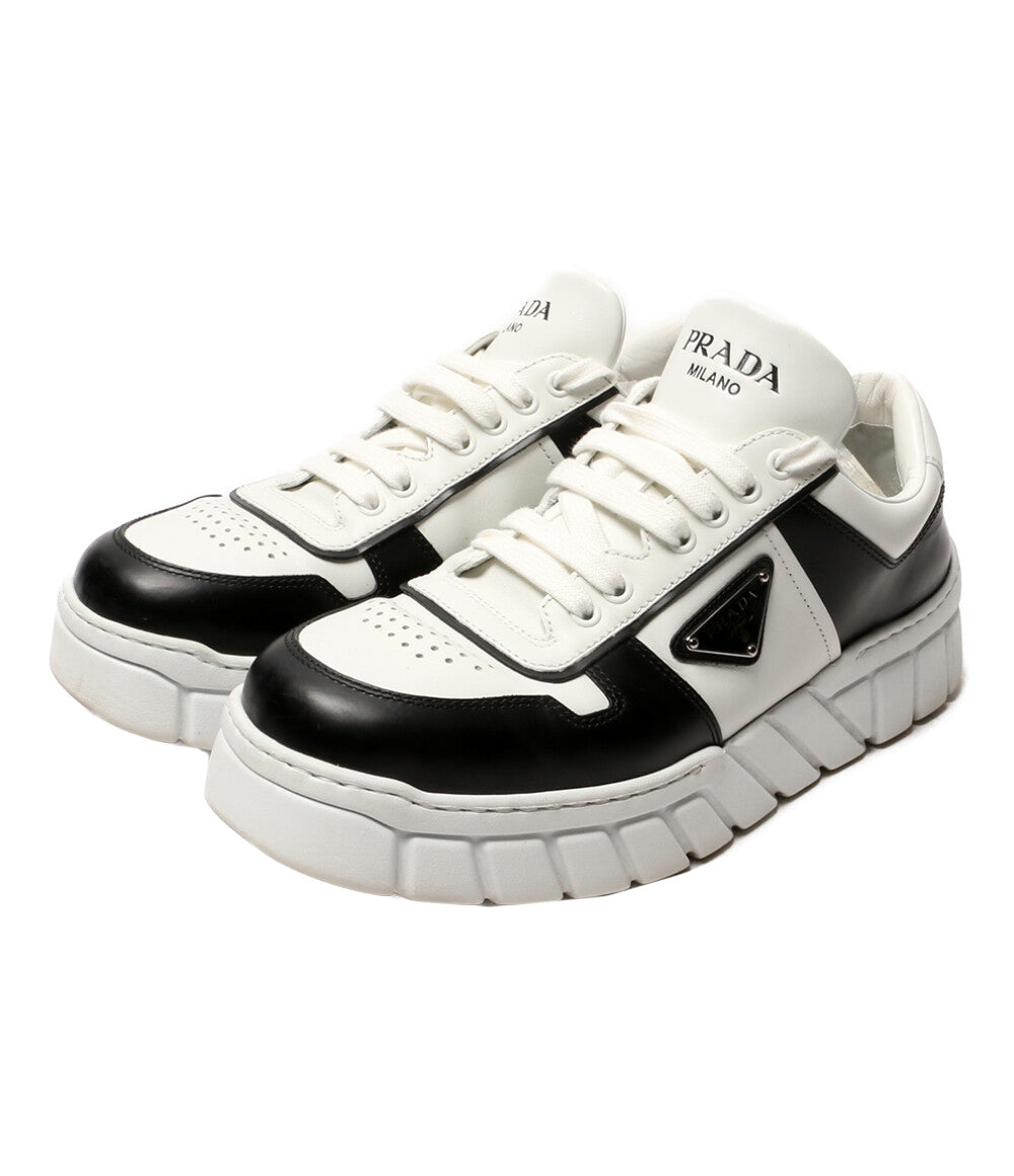 PRADA スニーカー ロゴプレートスニーカー 2EE378 メンズ SIZE 8.5 プラダ