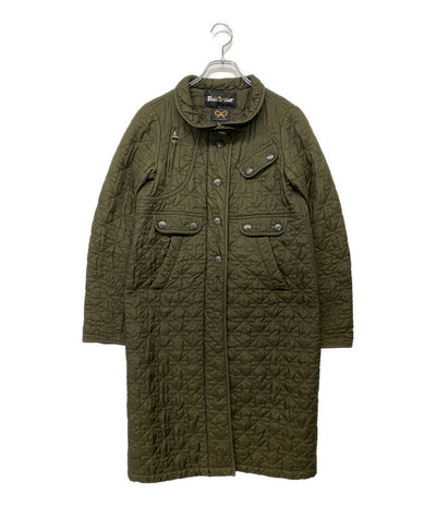 BARBOUR×ANYA HINDMARCH アニヤ・ハインドマーチ 中綿ジャケット ロング ナイロン 1577-343-7618 レディース SIZE 34 バブアー