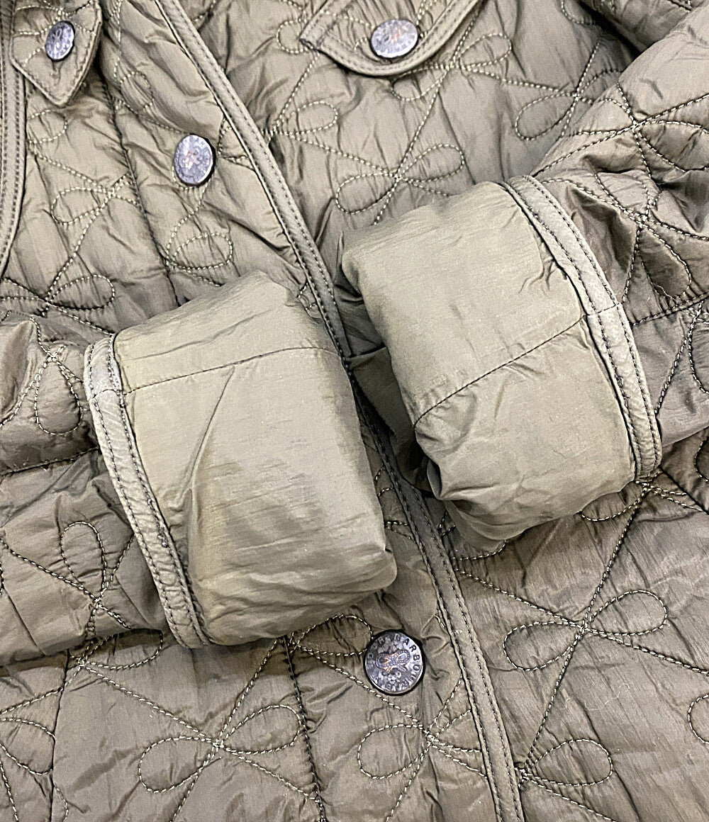 BARBOUR×ANYA HINDMARCH アニヤ・ハインドマーチ 中綿ジャケット ロング ナイロン 1577-343-7618 レディース SIZE 34 バブアー