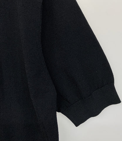 Drawer ニット ブラック フリンジカラ- 6518-1-990561 レディース SIZE 1 ドゥロワー