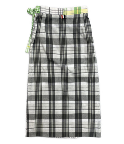 THOM BROWNE ラップチェックスカート FGC931F レディース SIZE 36 トムブラウン