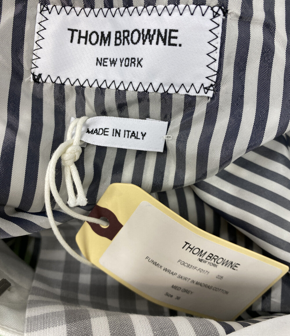 THOM BROWNE ラップチェックスカート FGC931F レディース SIZE 36 トムブラウン