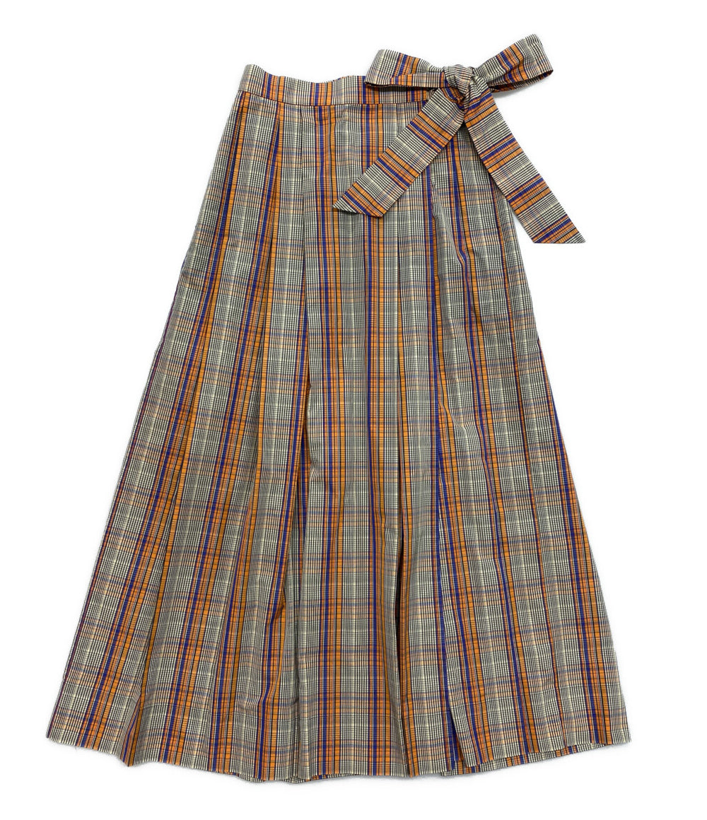 Drawer スカート マドラスチェック マルチカラー 6524-299-1424 レディース SIZE 36 ドゥロワー