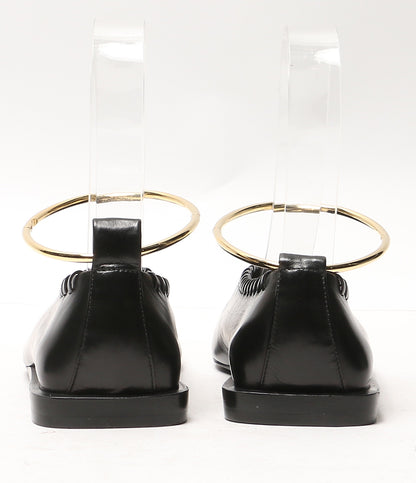 美品 Jil sander パンプス メタルアンクレット レザー バレリーナ レディース SIZE 35 ジルサンダー