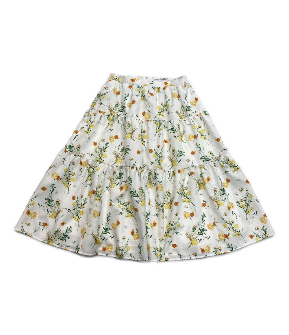 FOXEY NEW YORK スカート 花柄 切替 45276 Spring Garden レディース SIZE 38 フォクシー ニューヨーク
