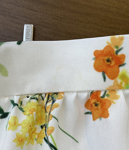 FOXEY NEW YORK スカート 花柄 切替 45276 Spring Garden レディース SIZE 38 フォクシー ニューヨーク