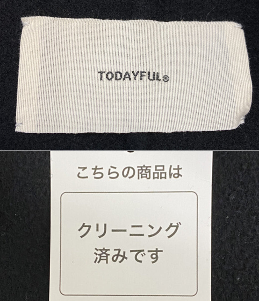 TODAYFUL コート メリノウール オーバーコート ブラック レディース SIZE 38 トゥデイフル