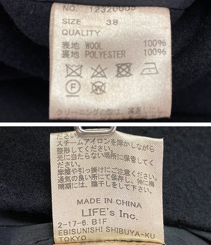 TODAYFUL コート メリノウール オーバーコート ブラック レディース SIZE 38 トゥデイフル