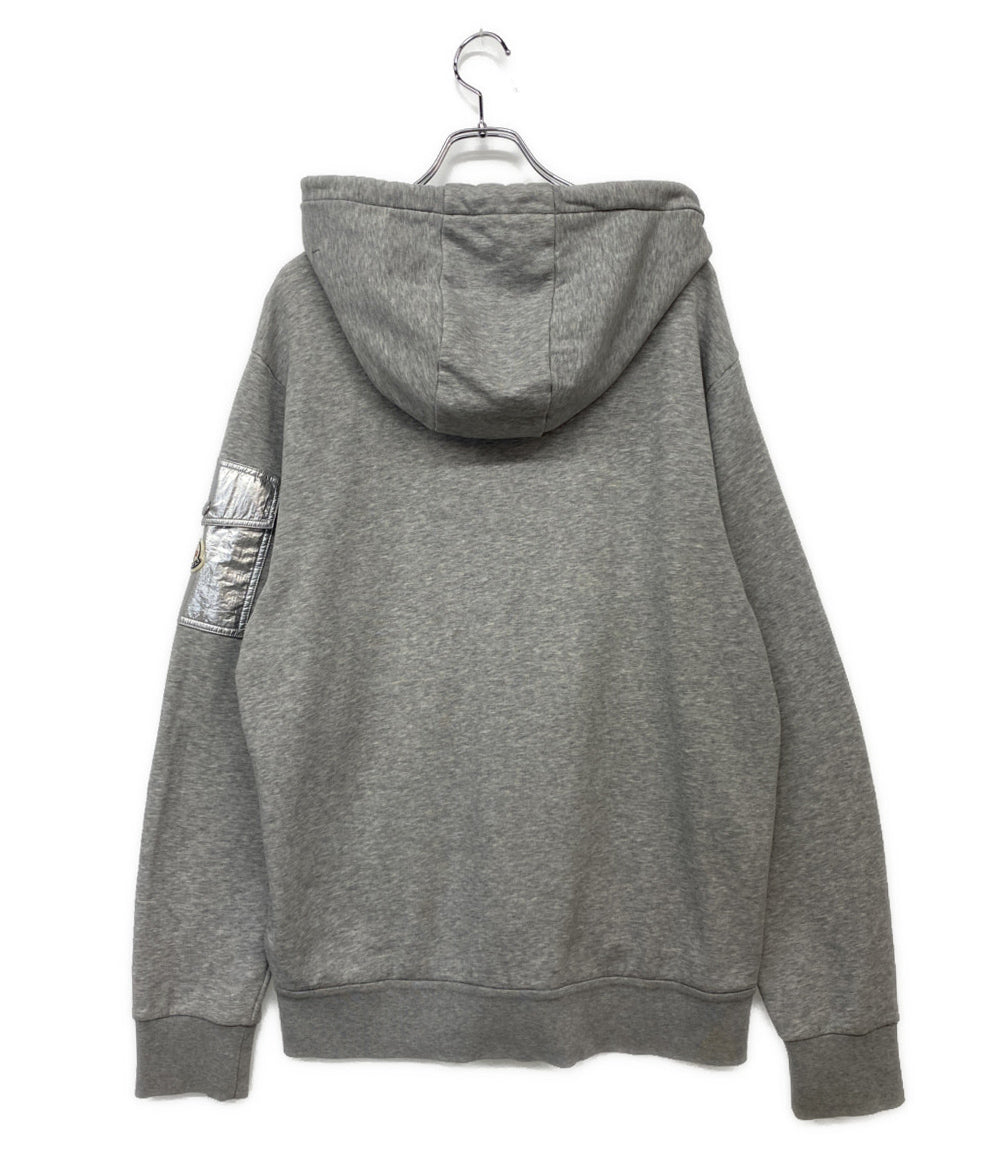MONCLER スウェットパーカー FELPA CON CAPPUCCIO グレー メンズ SIZE XL モンクレール