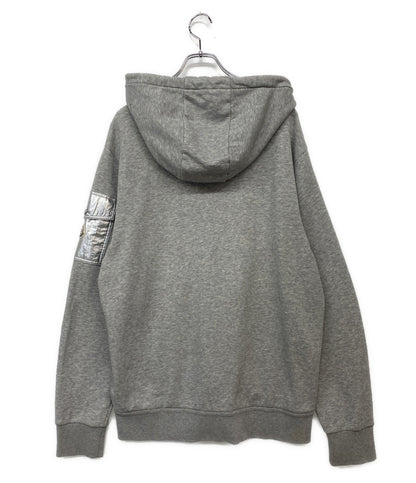 MONCLER スウェットパーカー FELPA CON CAPPUCCIO グレー メンズ SIZE XL モンクレール