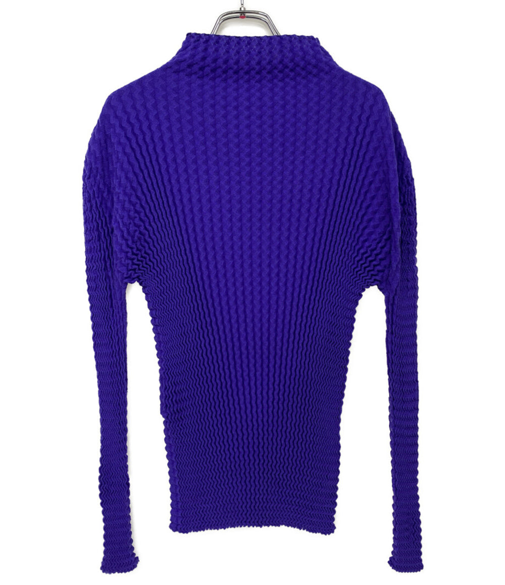 ISSEY MIYAKE カットソー IM23KN274 パープル系 レディース SIZE 2 イッセイミヤケ